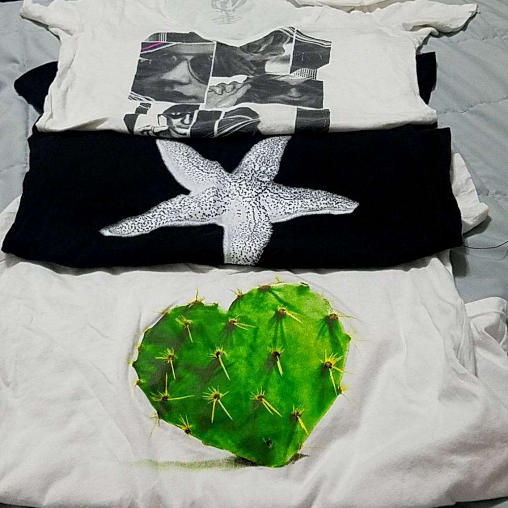 Organic T-Shirts Size XS & Hang Ten Tee Size M